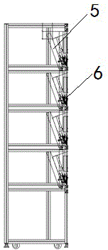 Single-point multi-view meter-hanging posture error detecting method of mobile industrial robot