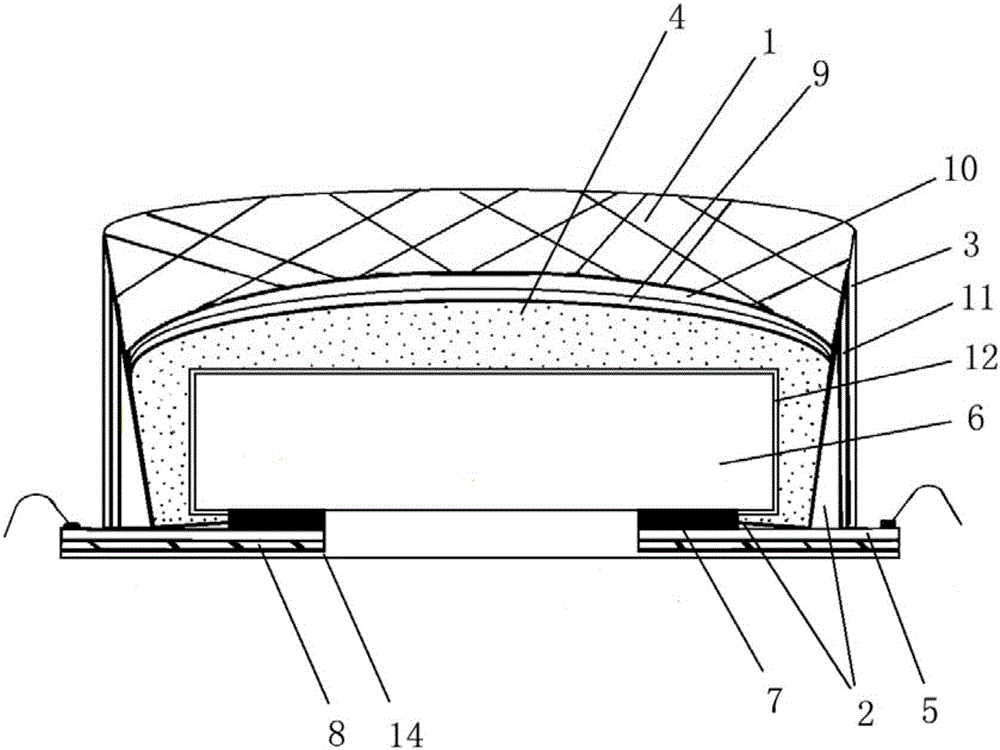 LED upside-down mounting structure