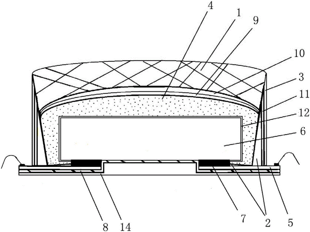 LED upside-down mounting structure