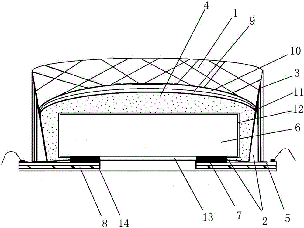 LED upside-down mounting structure