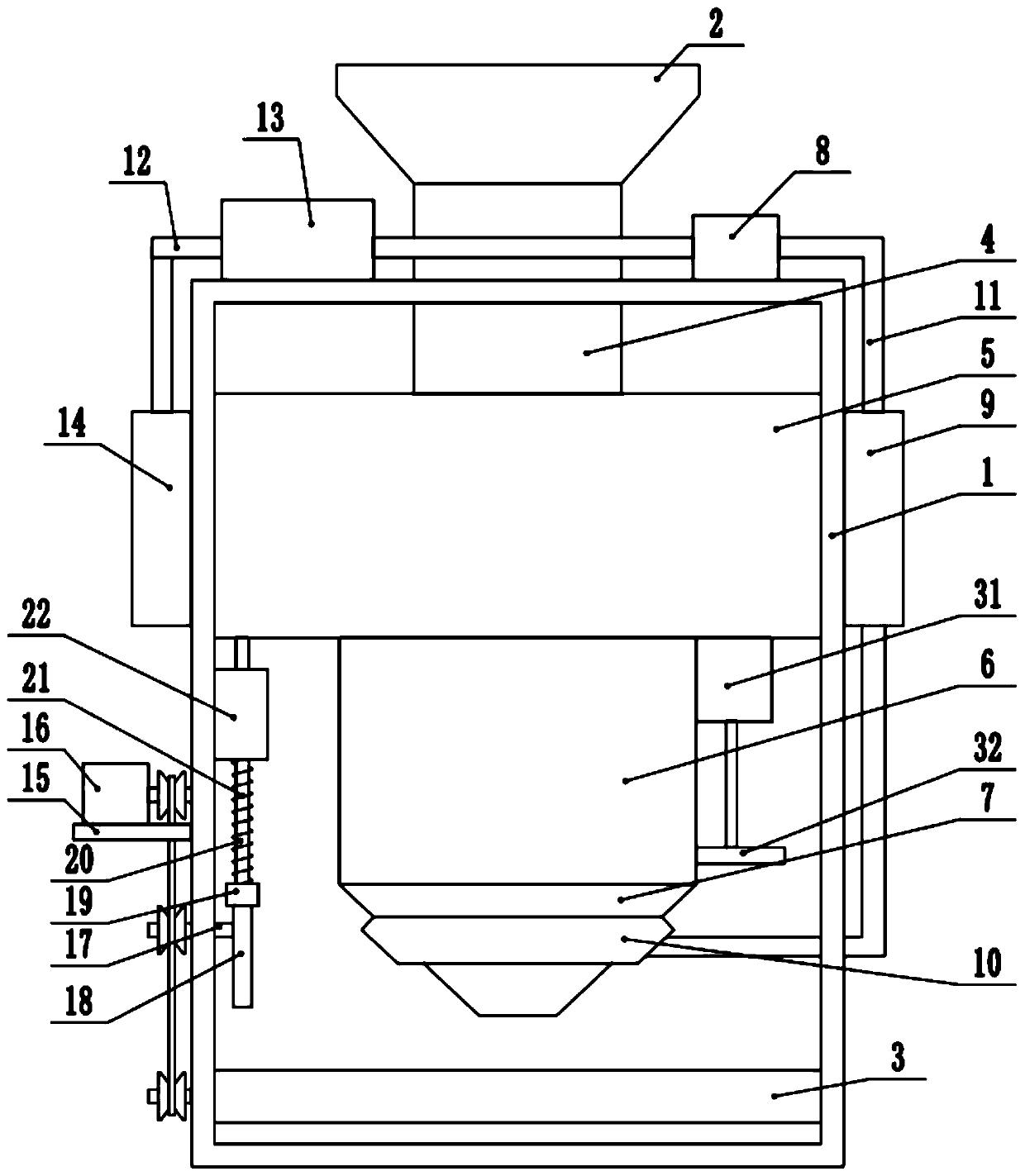 Mechanical equipment for drying chemical raw material