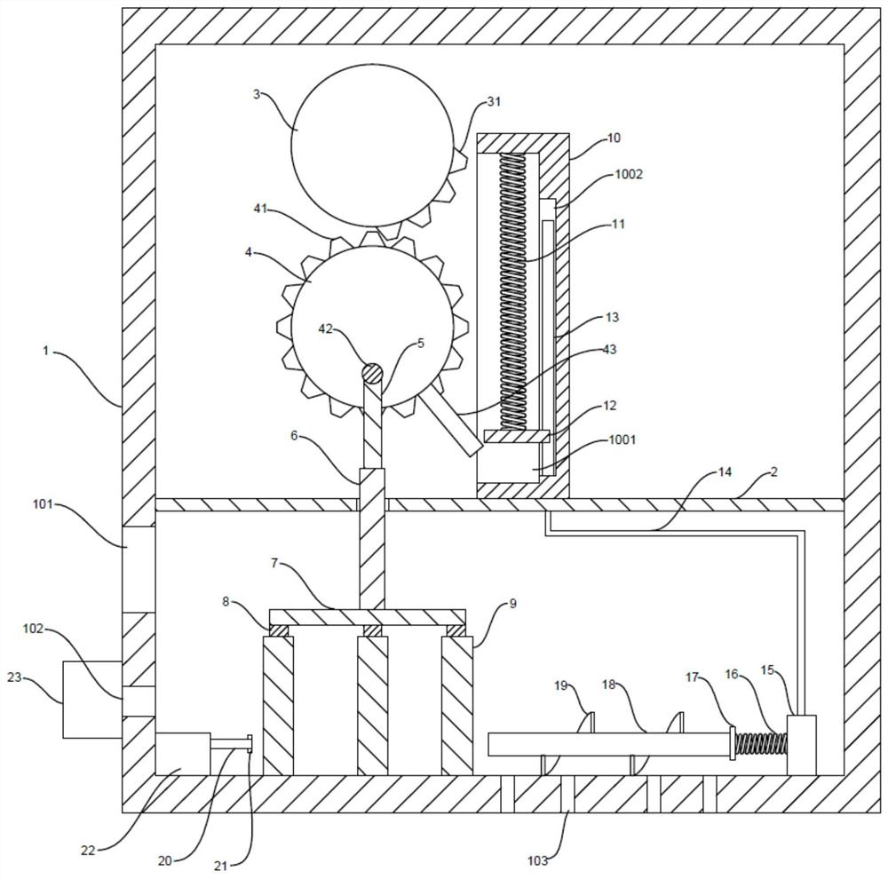 Fructus arctii drying and crushing device