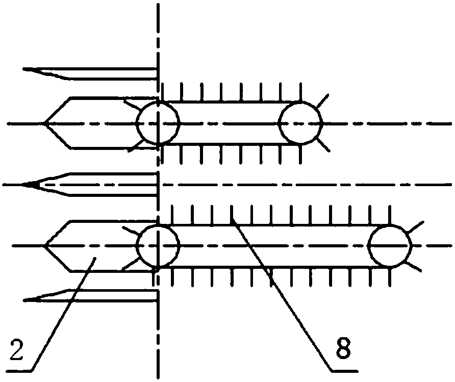 Combined digging harvester for underground crops