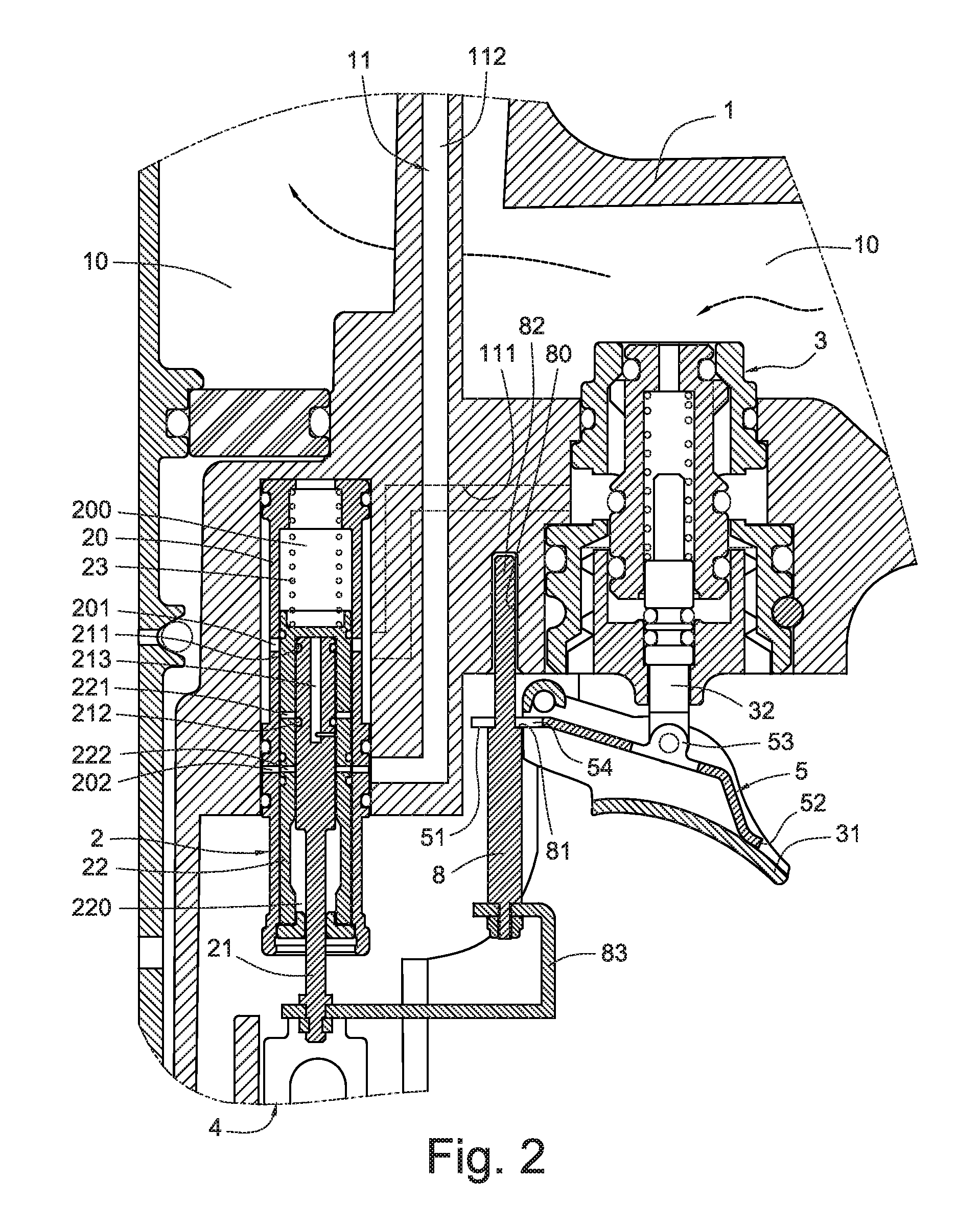 Linkage Mechanism between Trigger Valve and Control Valve in Pneumatic Nail Guns