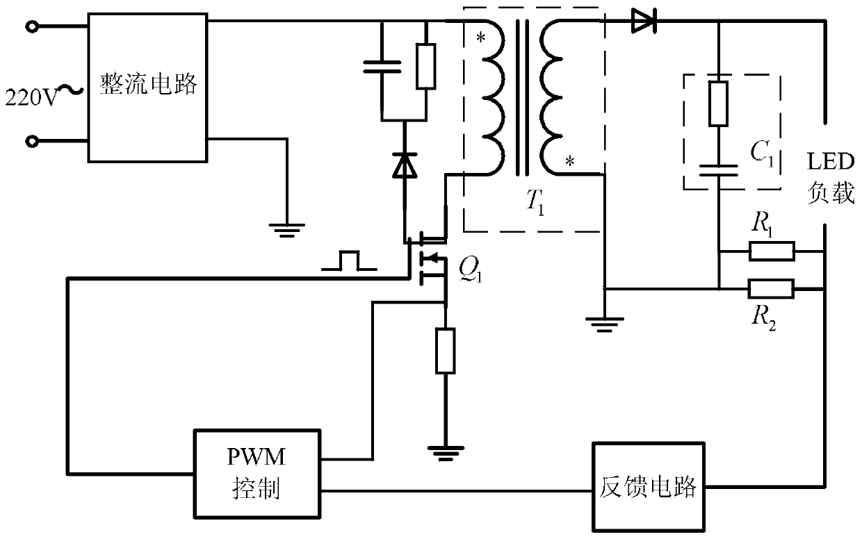 Method for evaluating health status of switching power supply based on least square fitting