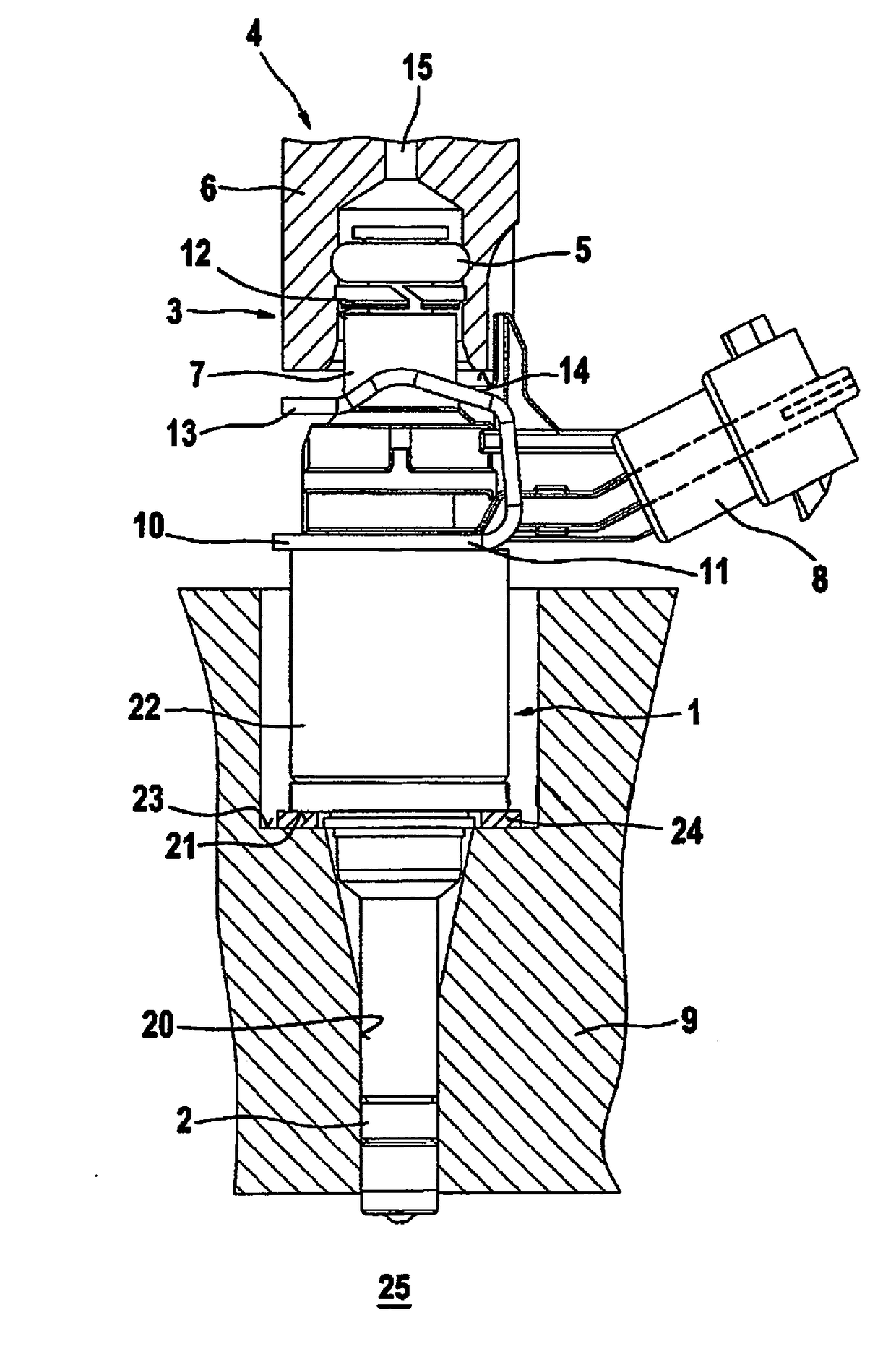 Decoupling element for a fuel-injection device