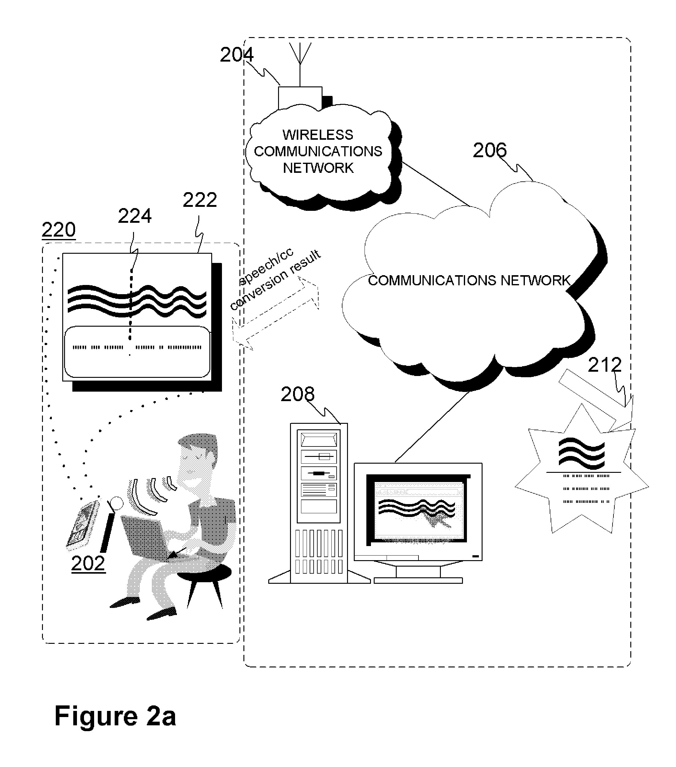 Method and device for converting speech