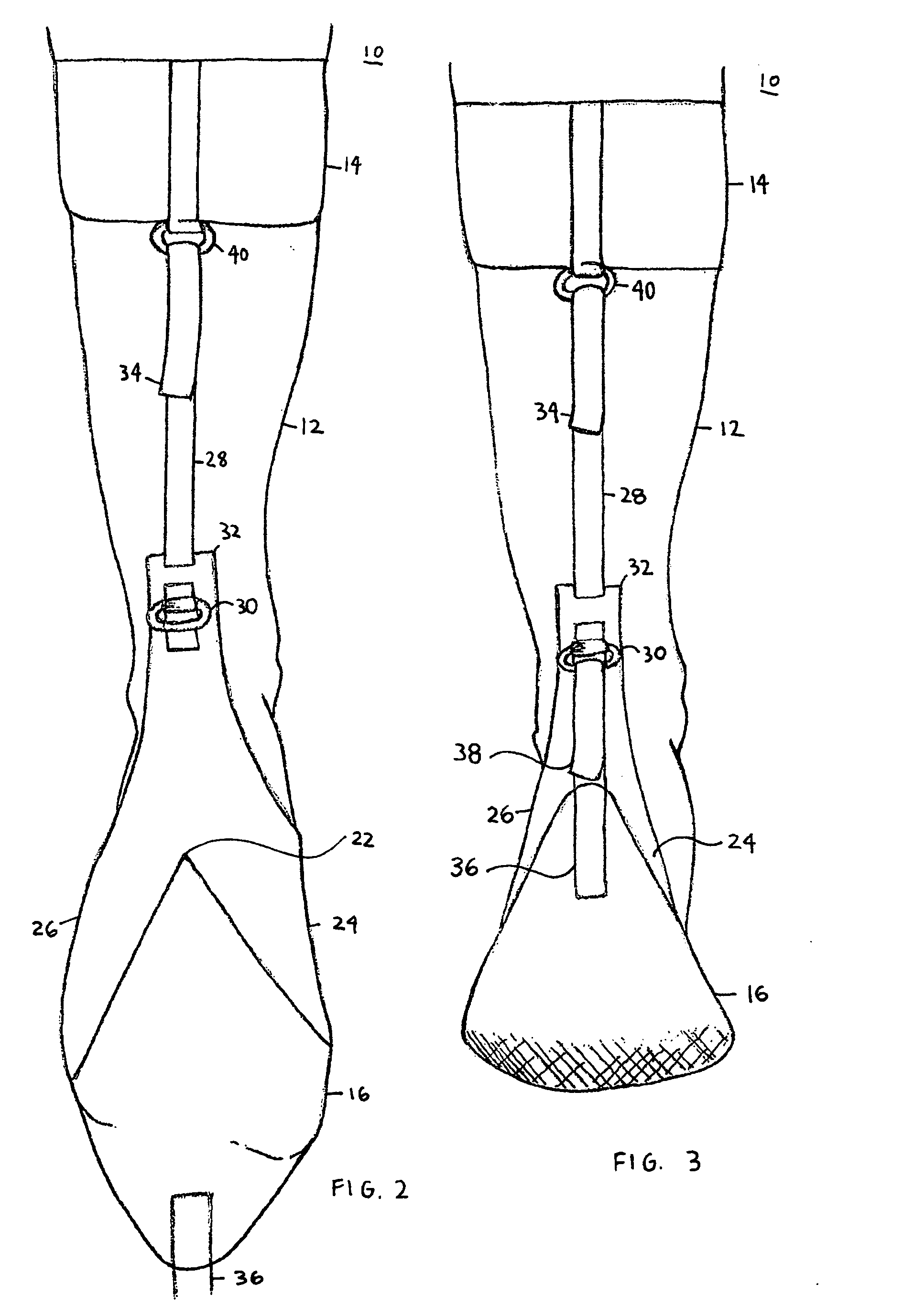 Plantar flexion prevention device