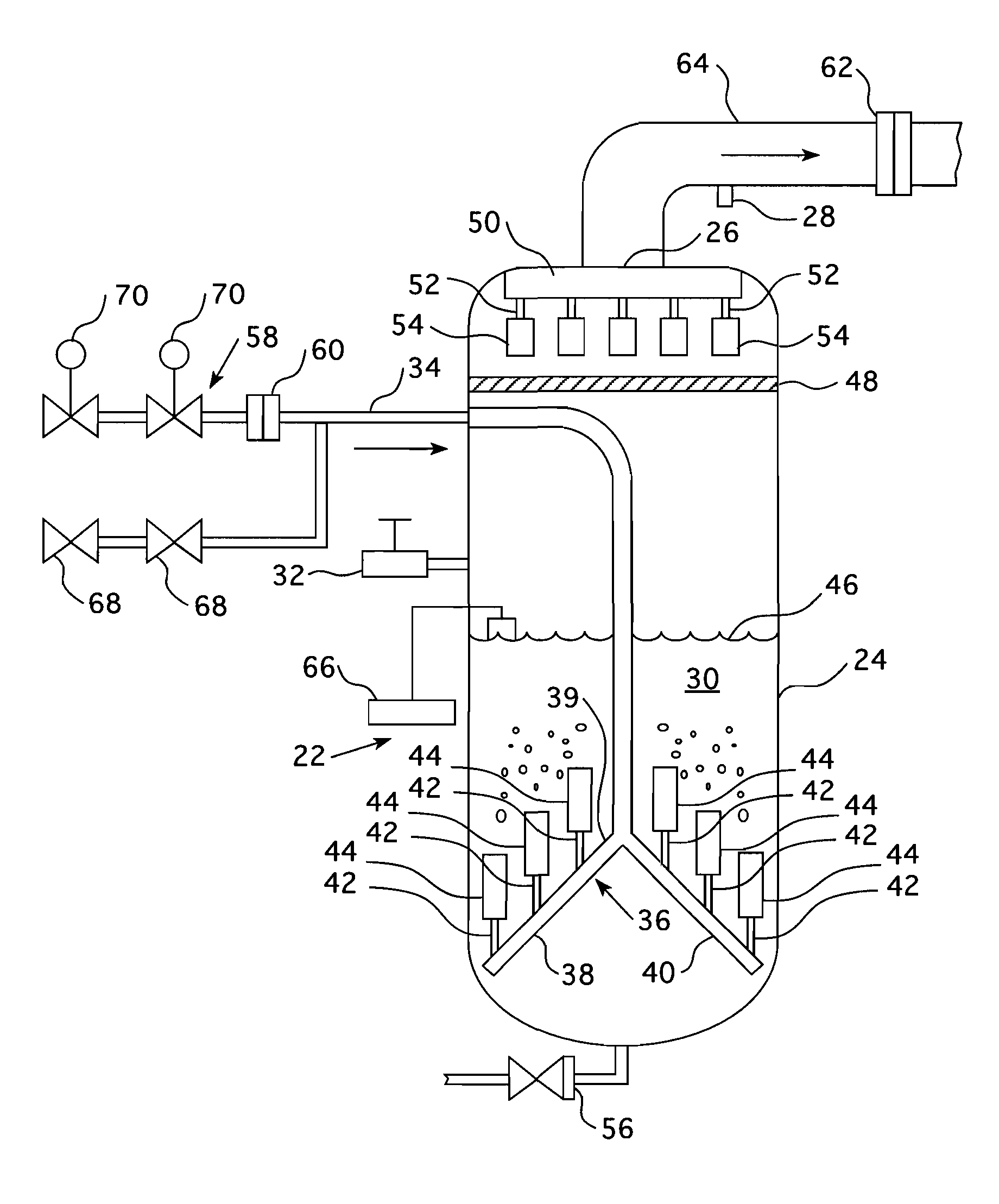 Filter for a nuclear reactor containment ventilation system