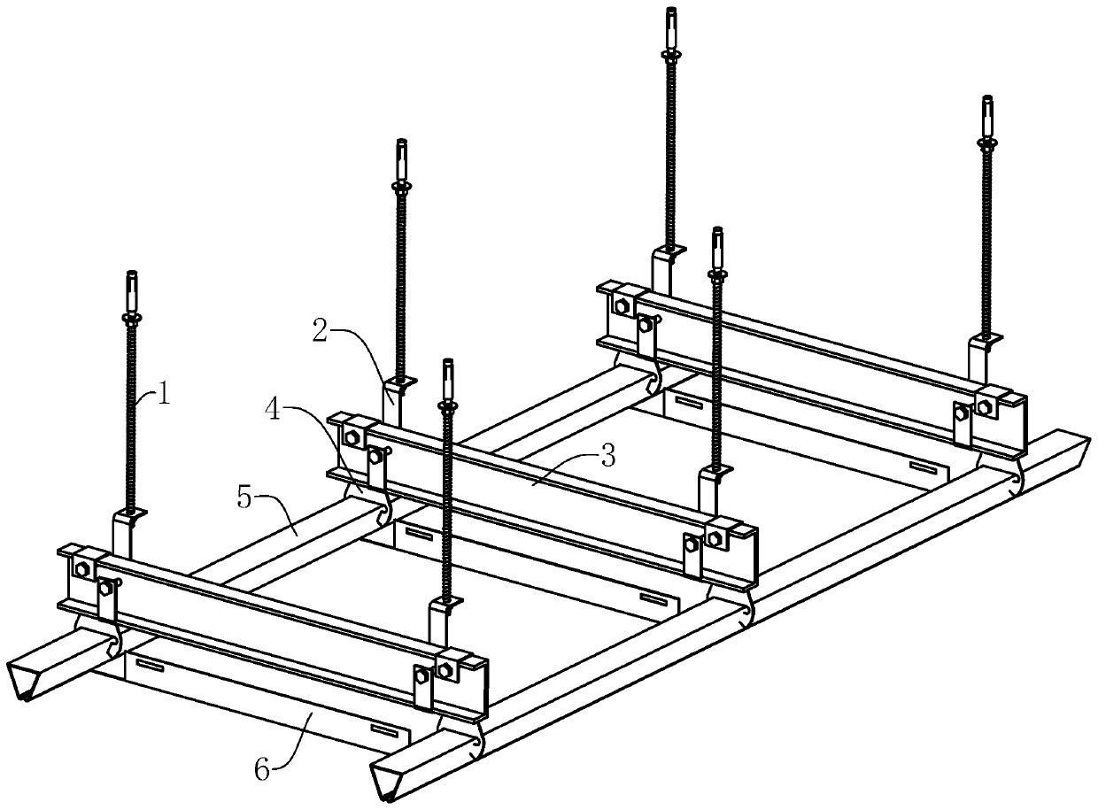 Housing suspended ceiling structure