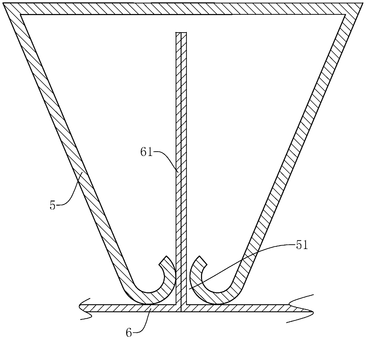 Housing suspended ceiling structure