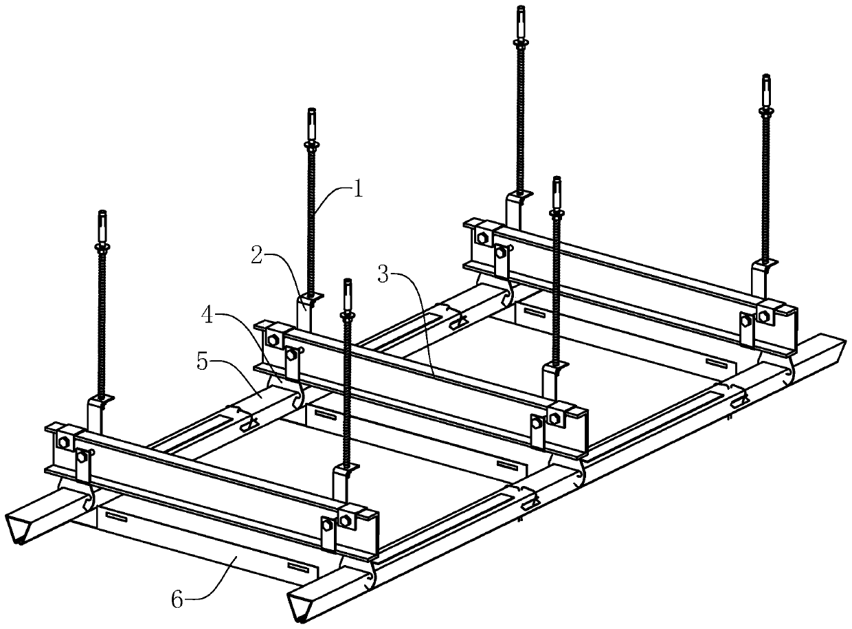 Housing suspended ceiling structure