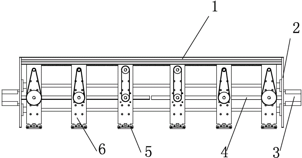 Feedback driving type sparse planting pot transferring device