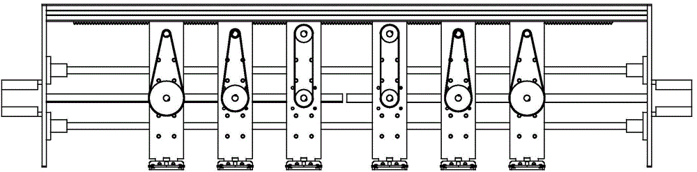 Feedback driving type sparse planting pot transferring device