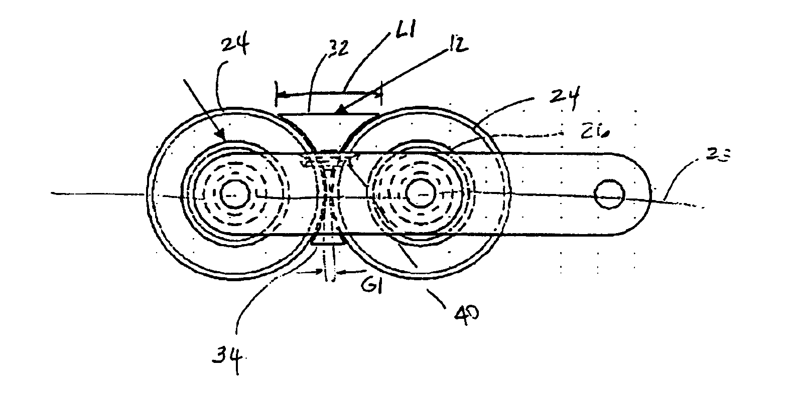 Chain conveyor and clip