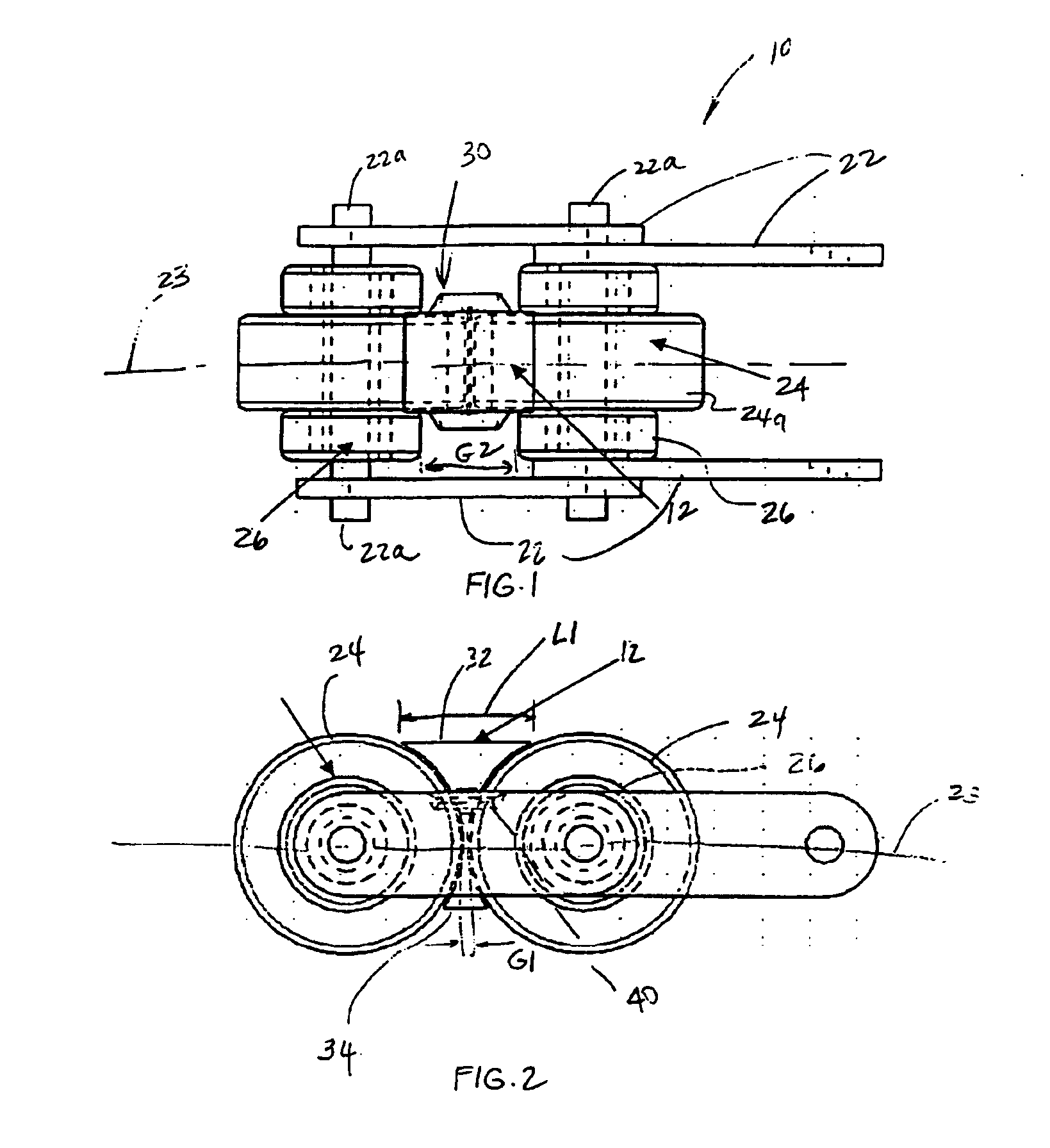 Chain conveyor and clip