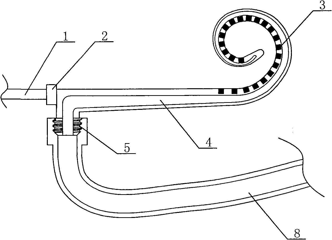 Artificial cochlea pre-bent electrode array union