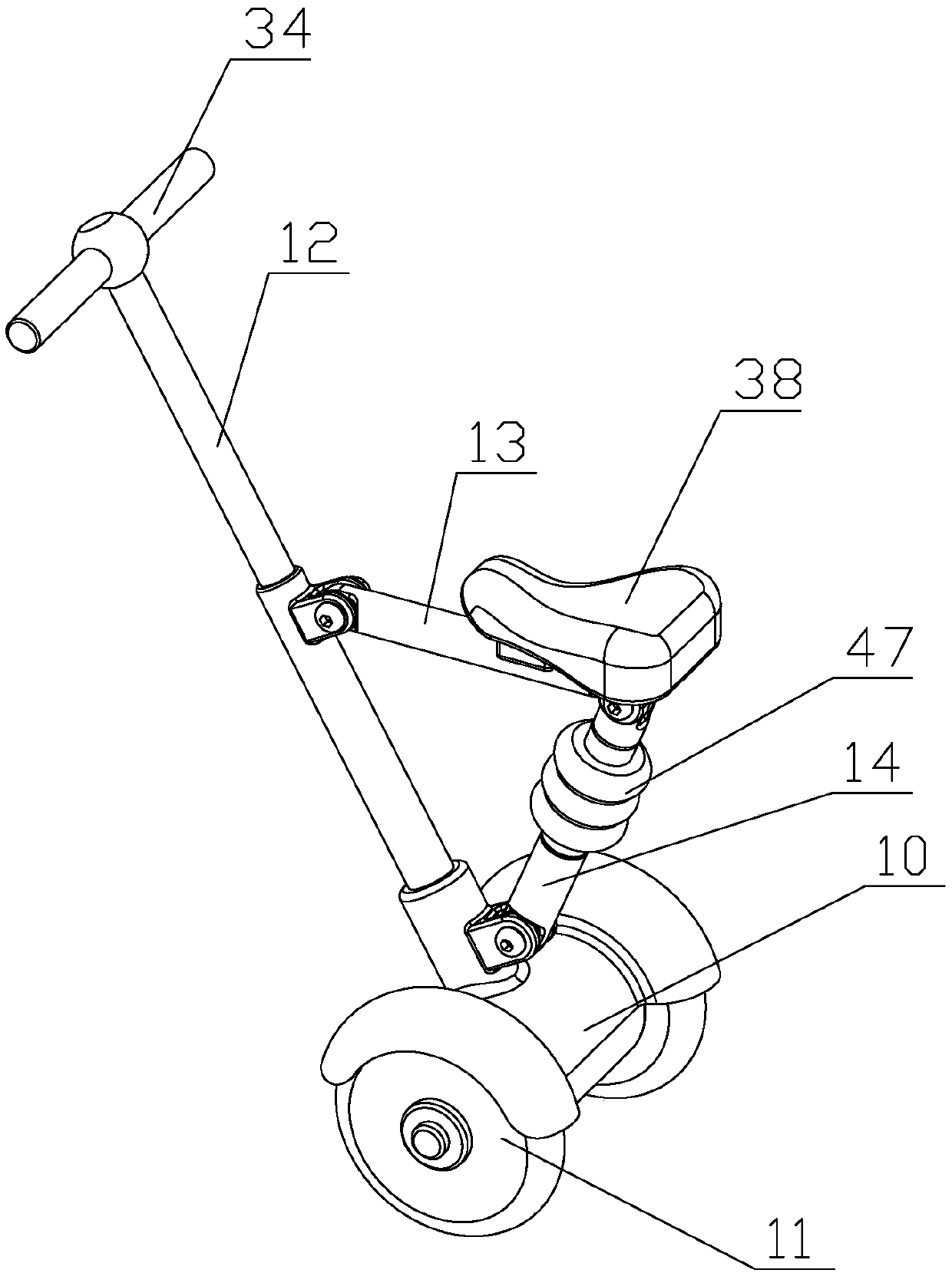 Sensor controlled vehicle based on compressed gas damping