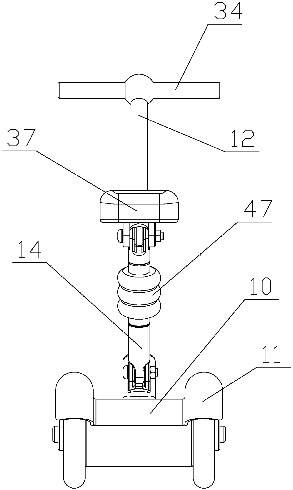 Sensor controlled vehicle based on compressed gas damping