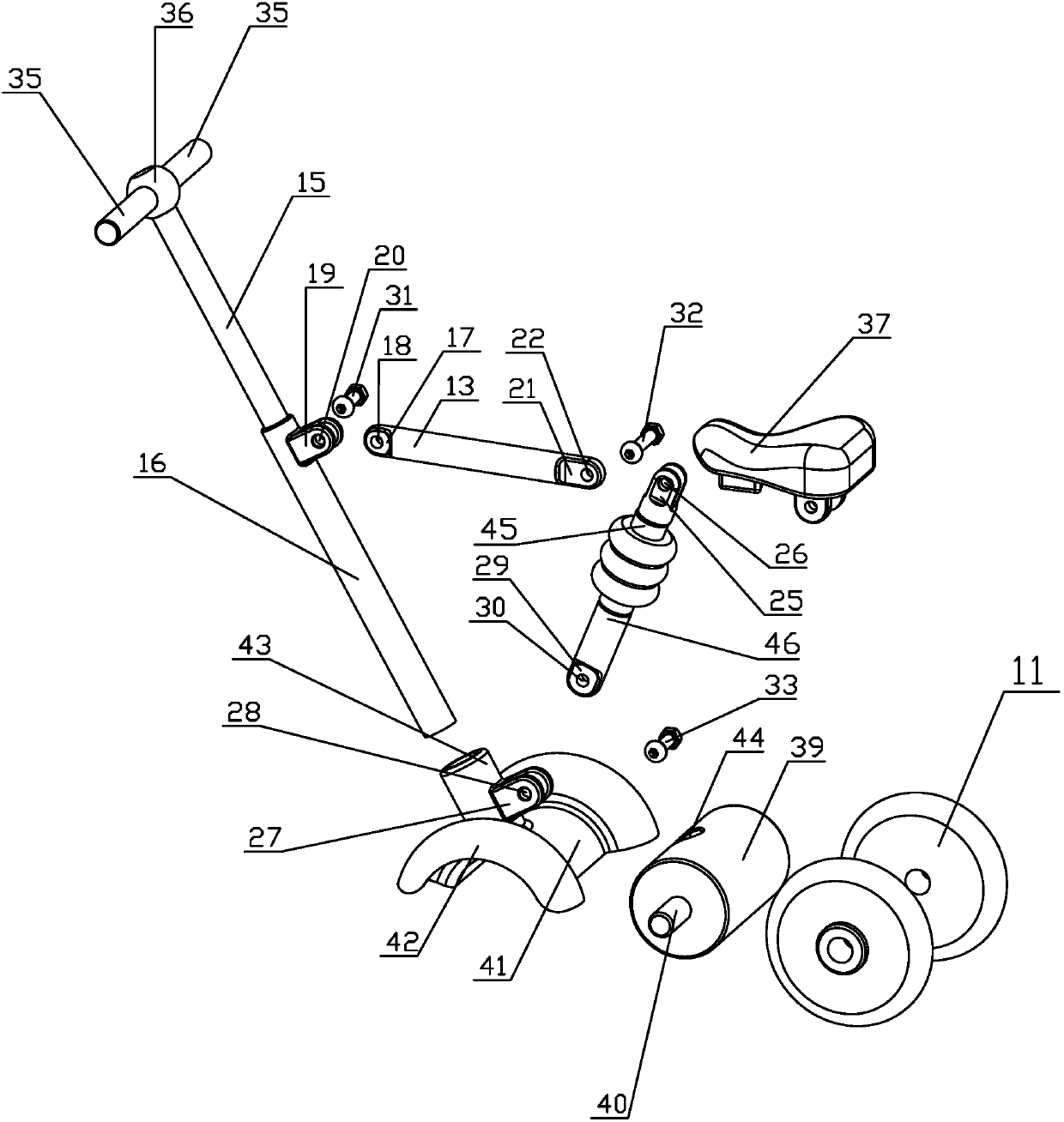 Sensor controlled vehicle based on compressed gas damping