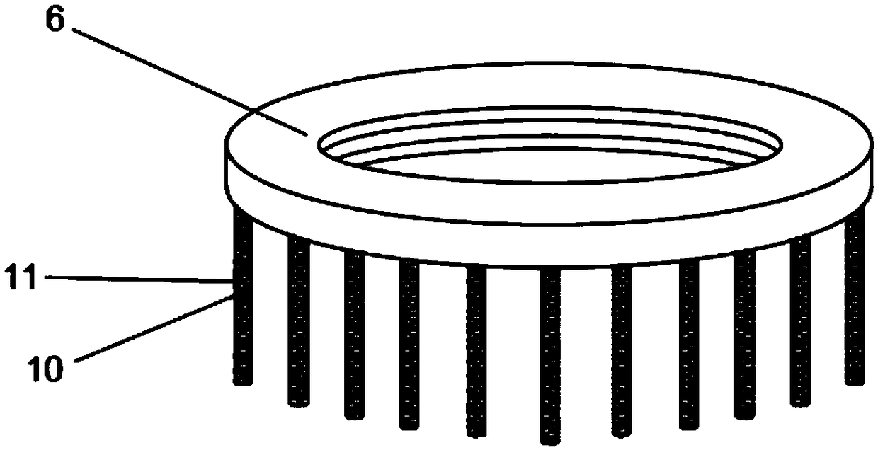 Aeration mixing device for new energy silicone foam