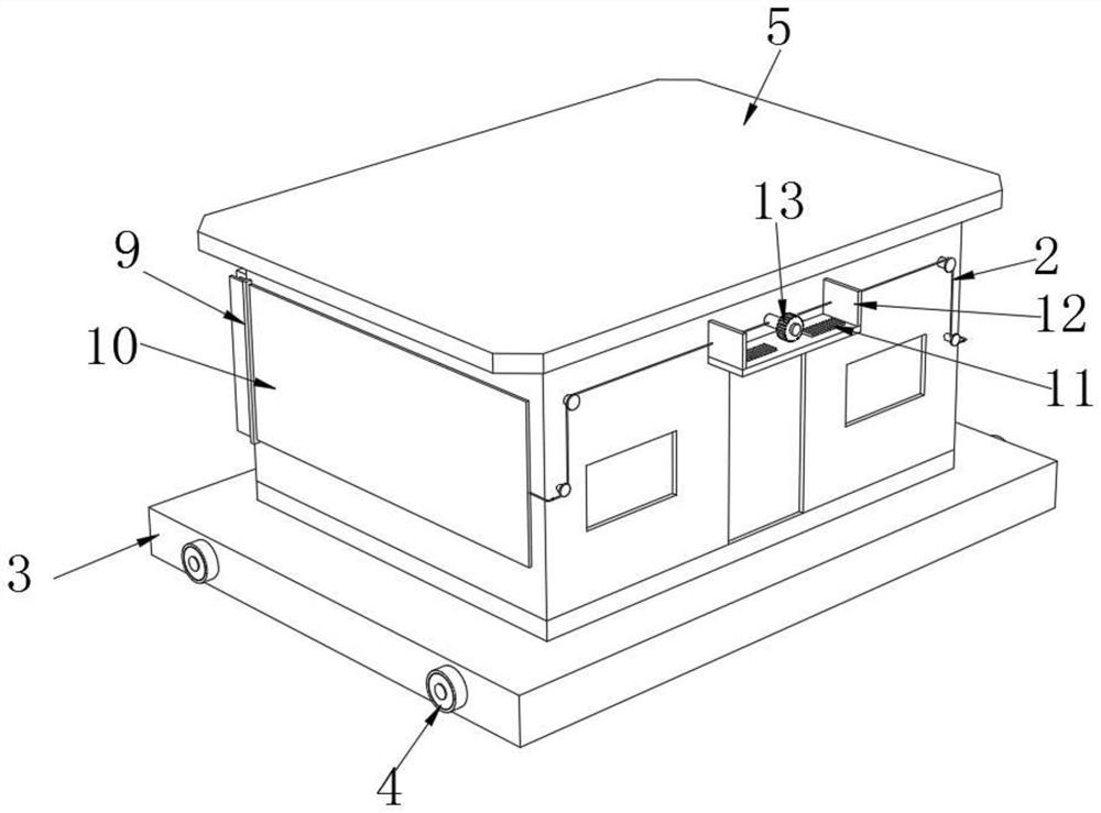 Fabricated building main body with long service life