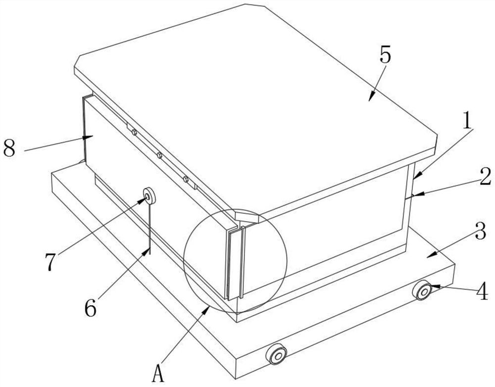 Fabricated building main body with long service life