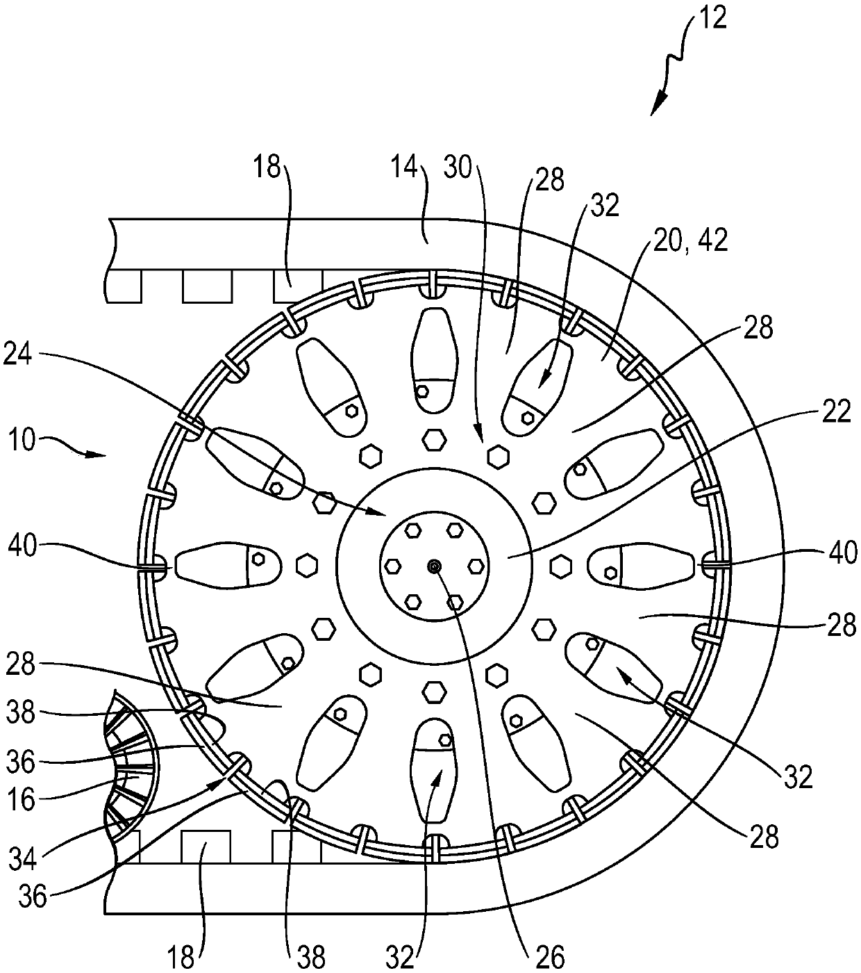 Driving wheel for crawler-type walking mechanism