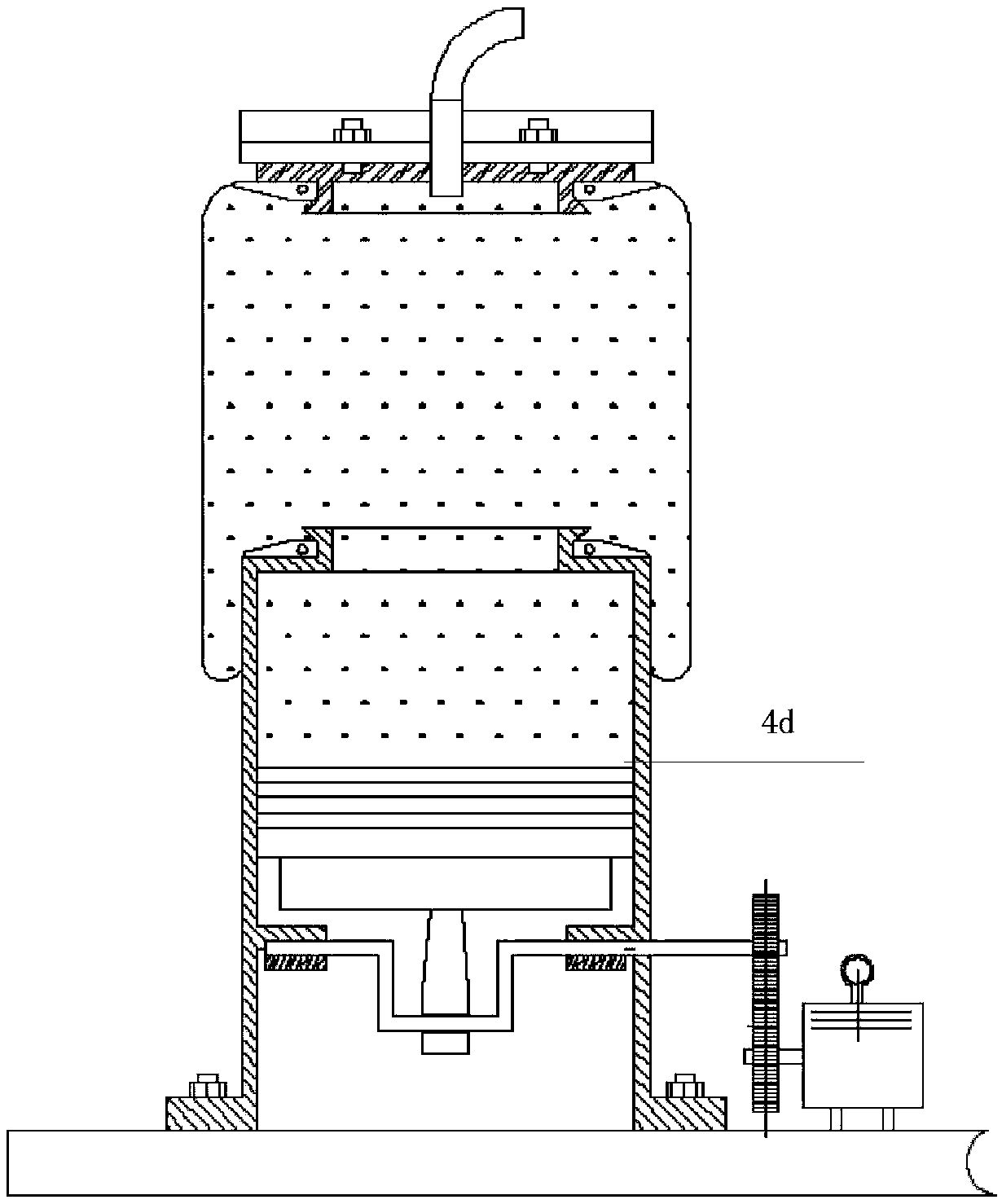 A stepless volume adjustable air spring and its control method