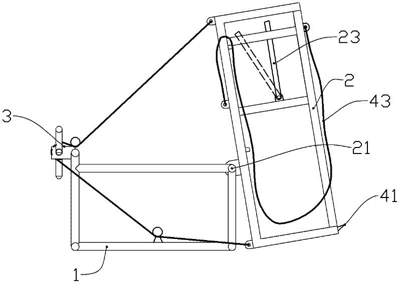 Cattle squeezing and hoof trimming frame