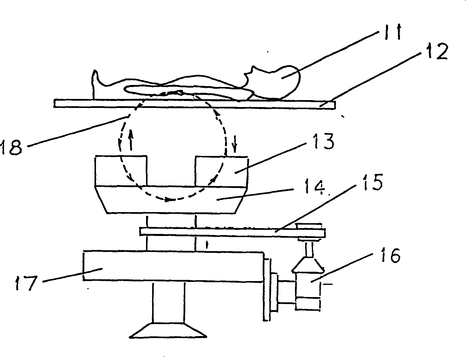 Permanent magnet rotary magnet type recovery device