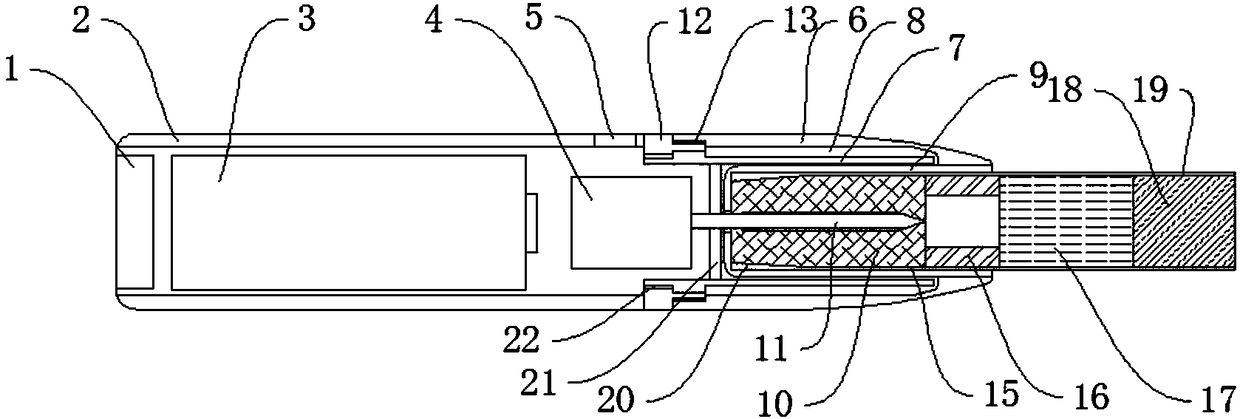 Multi-grade separating type electric heating device for taking out cigarette conveniently