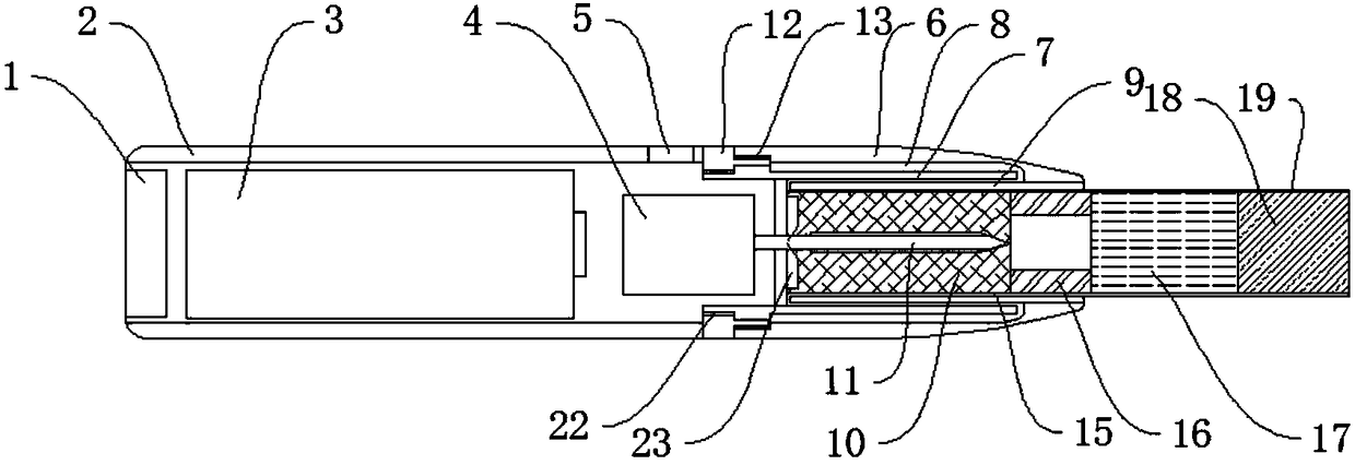 Multi-grade separating type electric heating device for taking out cigarette conveniently