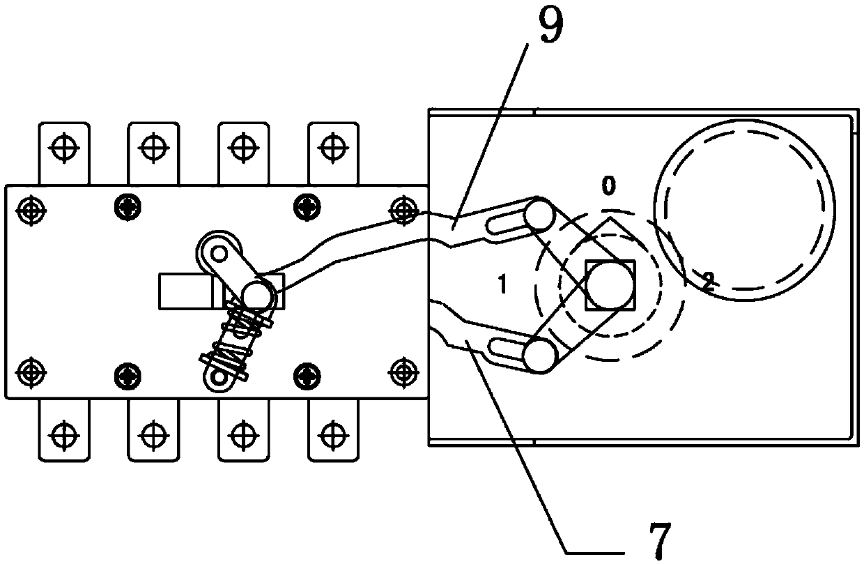 Dual-supply change over switch operating mechanism