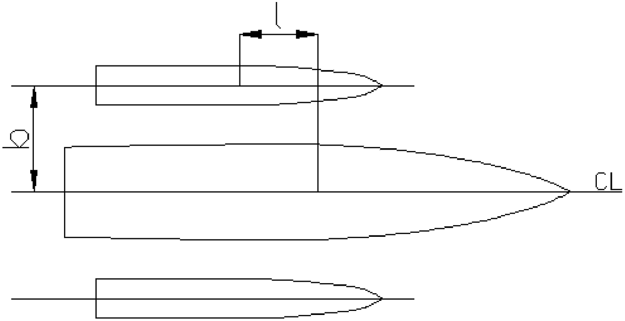 An amphibious three-body wind power operation and maintenance ship in the intertidal zone