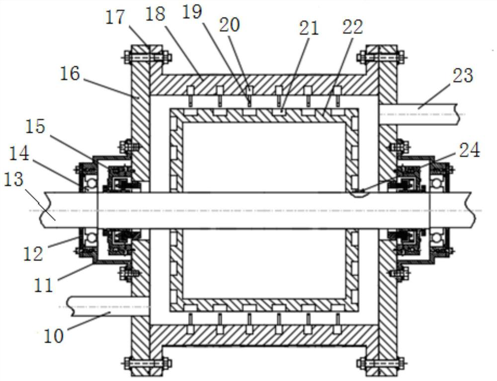 Antibiotic wastewater degradation method and device based on combined action of electrolysis and cavitation