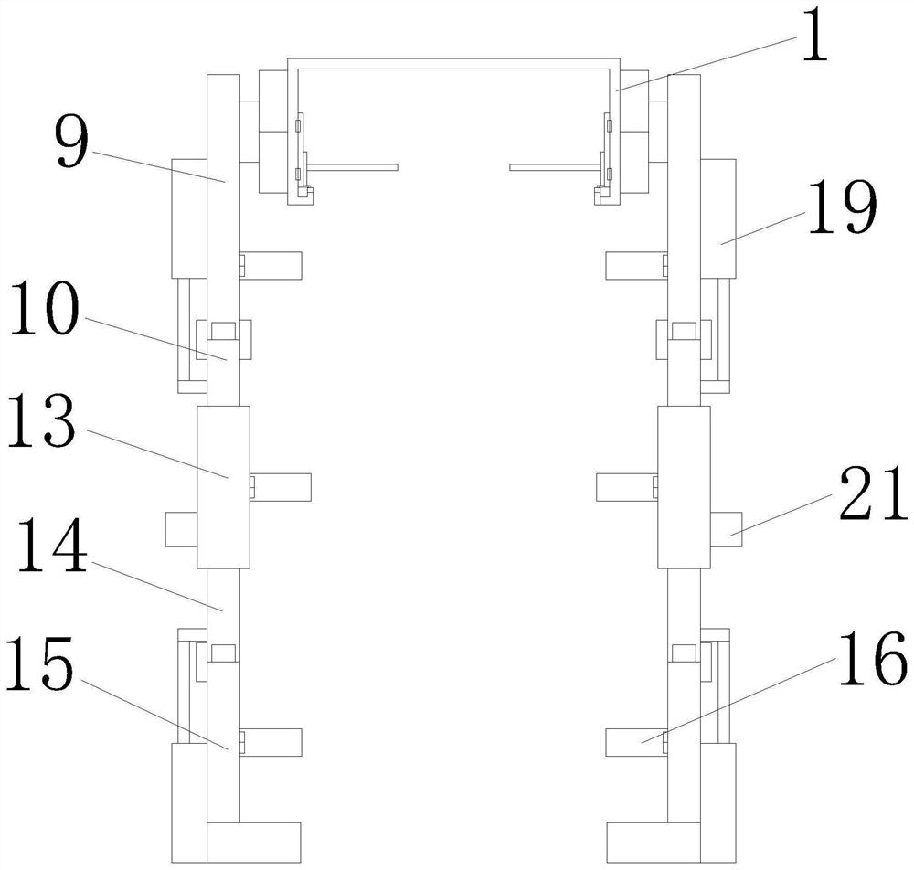 Auxiliary walking device for medical rehabilitation