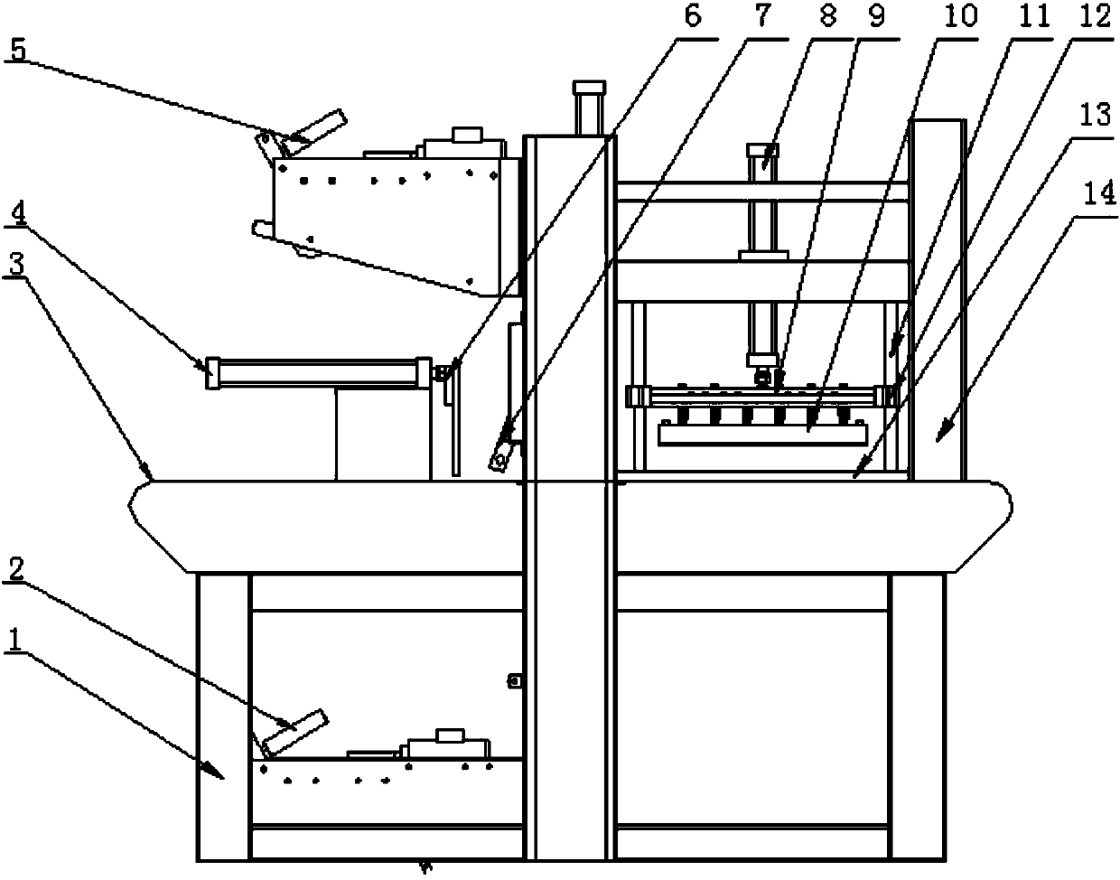 Thermal sealing device for two ends of welding rod packaging production line packaging bag