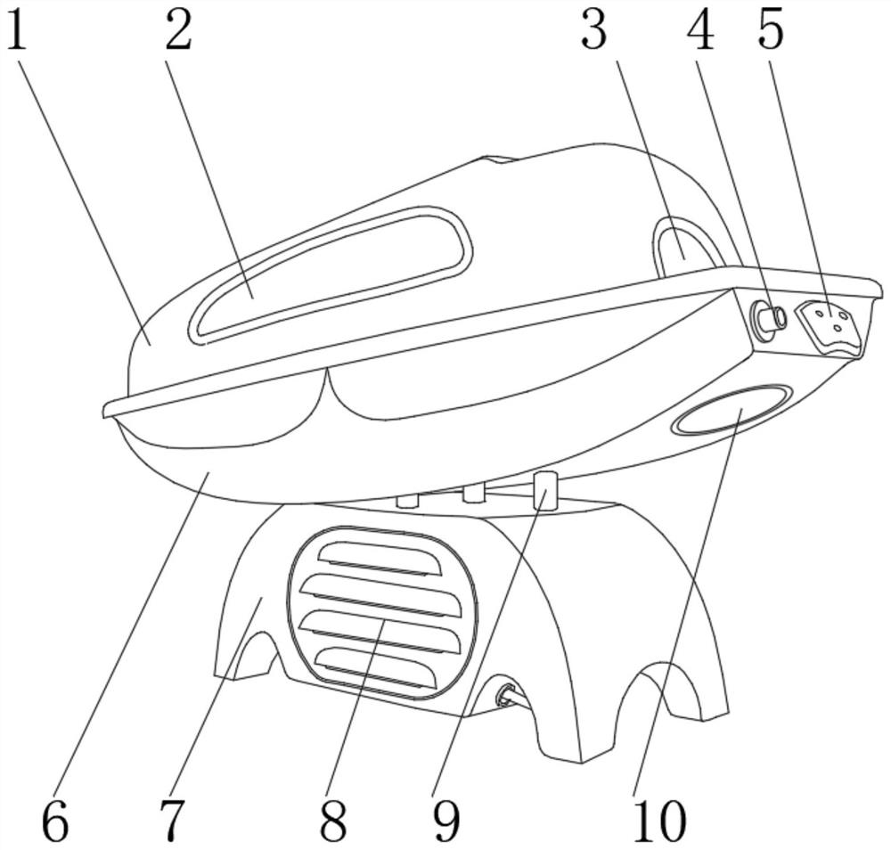 Medicated bath device convenient to clean for pediatric recovery