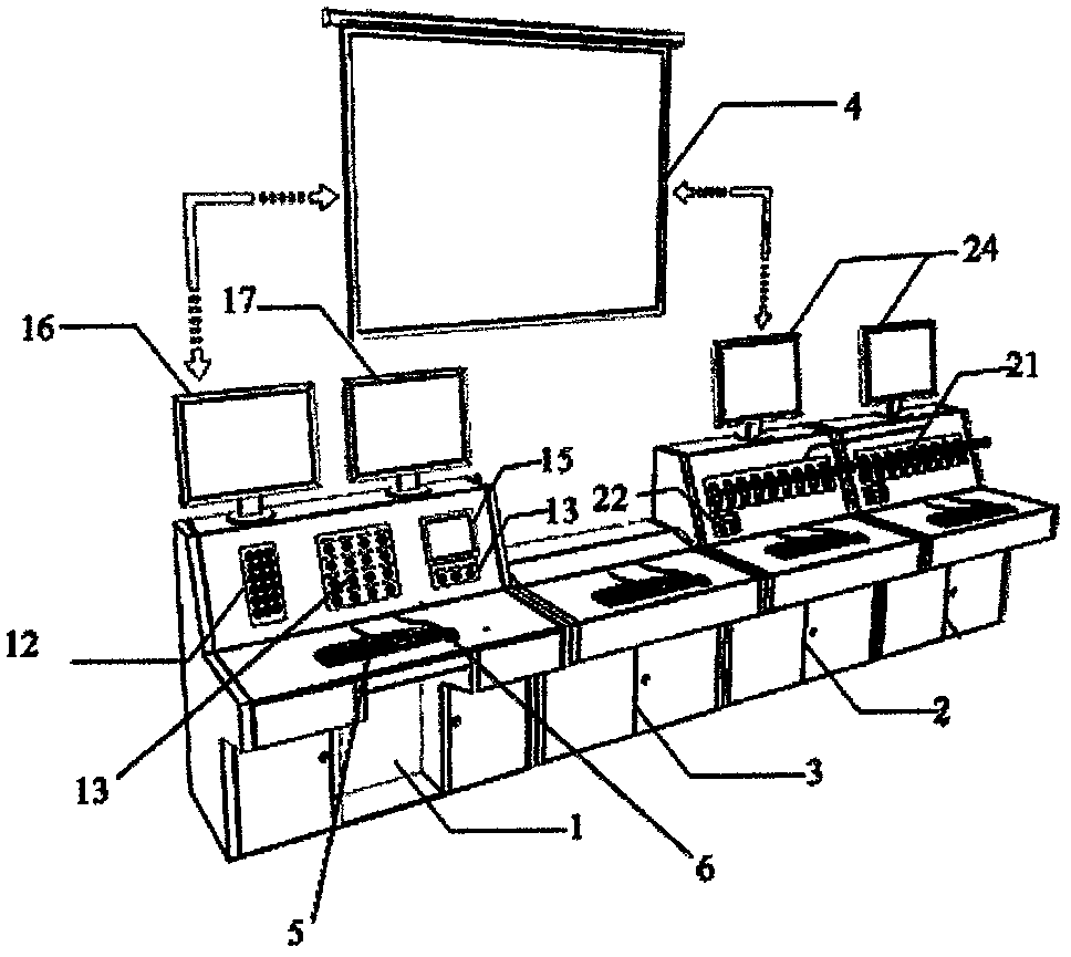 Multi-work-type collaborative virtual practical training operation system for coal mine fully mechanized coal face