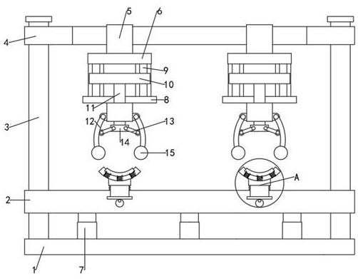 Temporary joint fixing clamp for orthopedic nursing