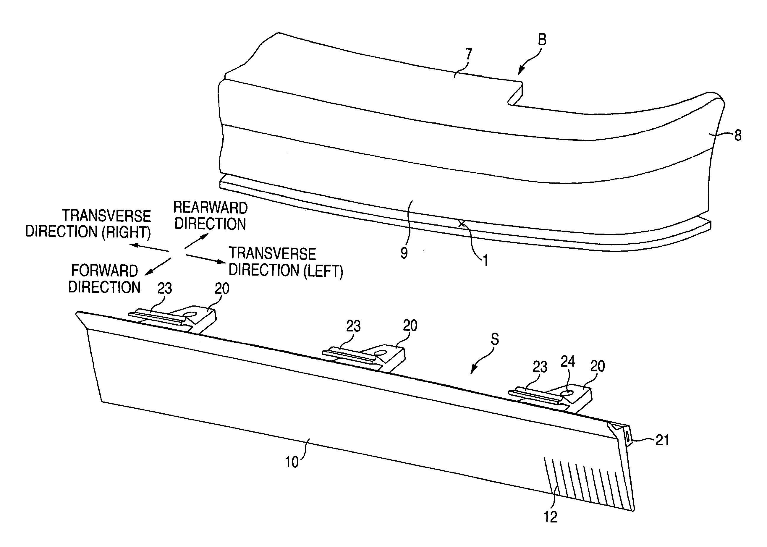 Bumper spoiler and bumper structure