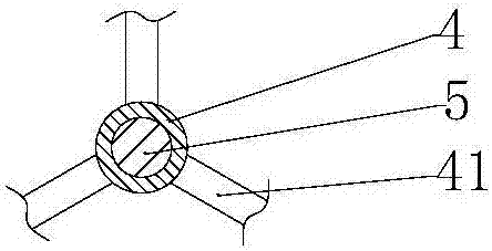 Efficient concrete mixing device easy to unload materials