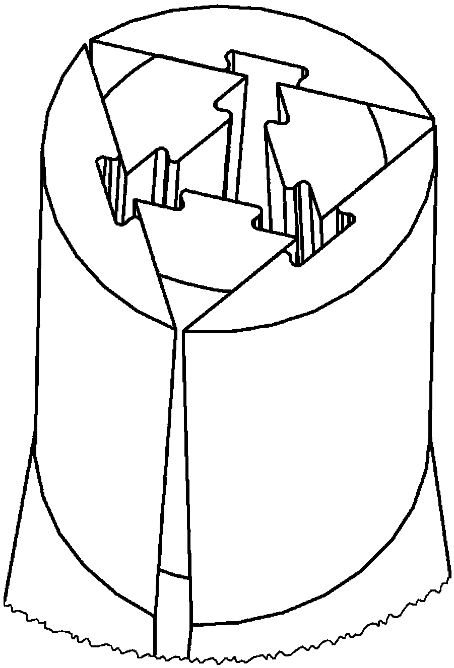 Dovetail telescopic core