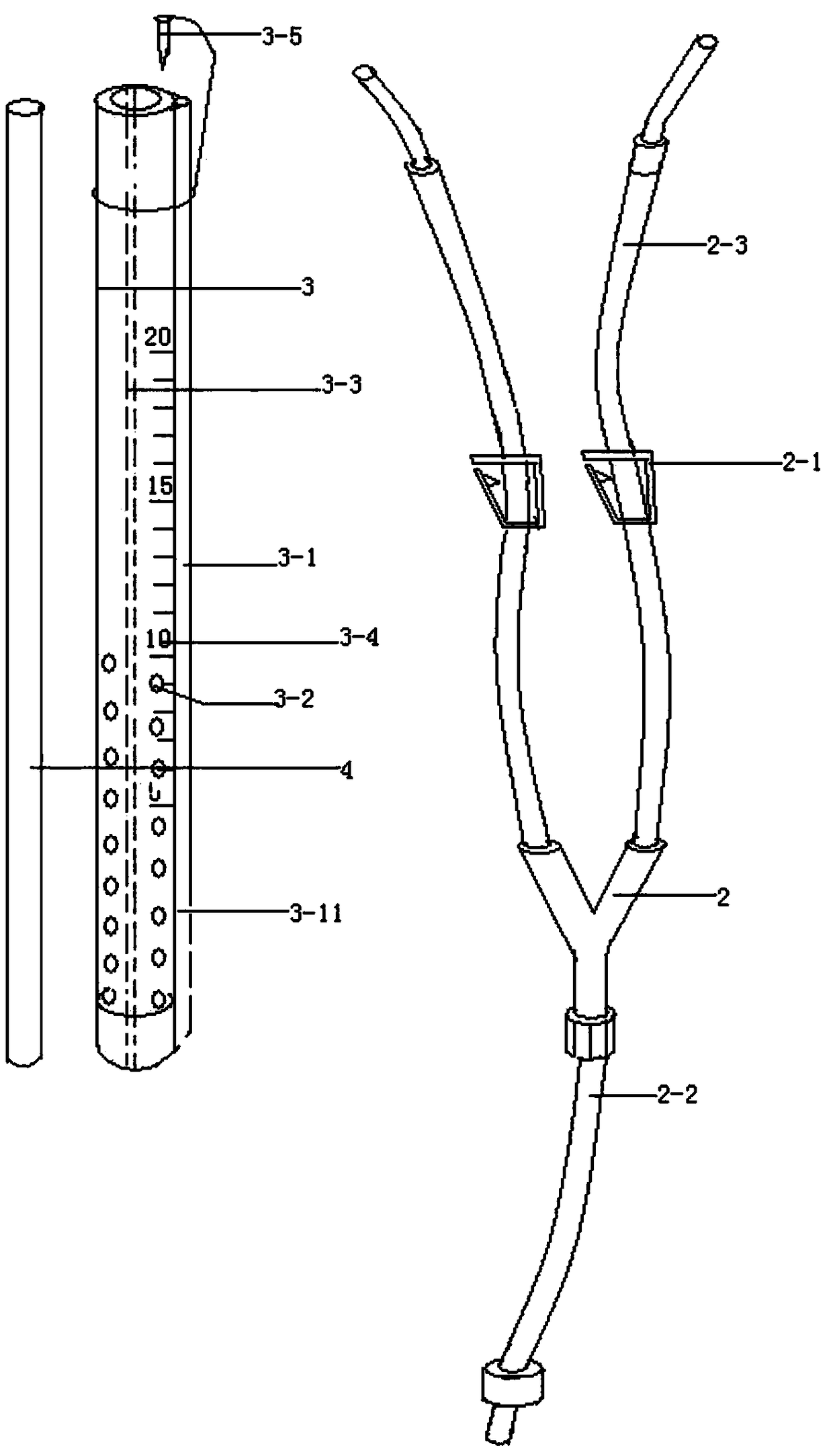 Medical abdominal drainage device