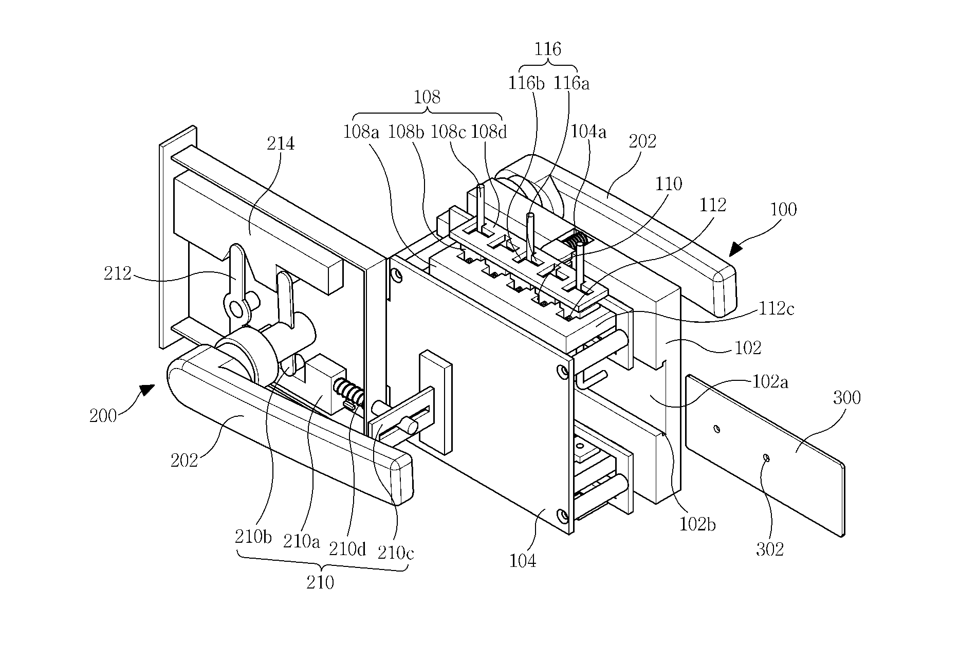 Device for unlocking lock recognizing punched card