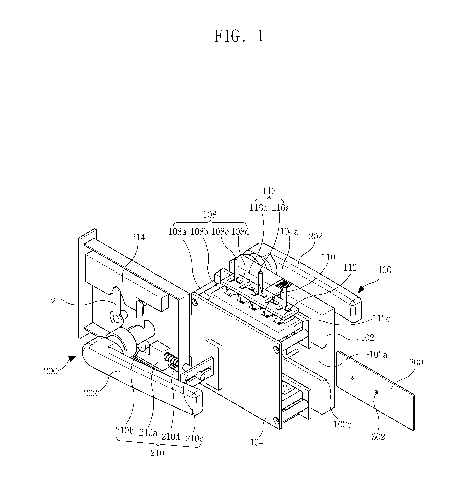 Device for unlocking lock recognizing punched card