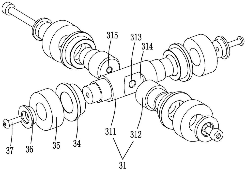 A lower leg mechanism and a biped robot equipped with the lower leg mechanism