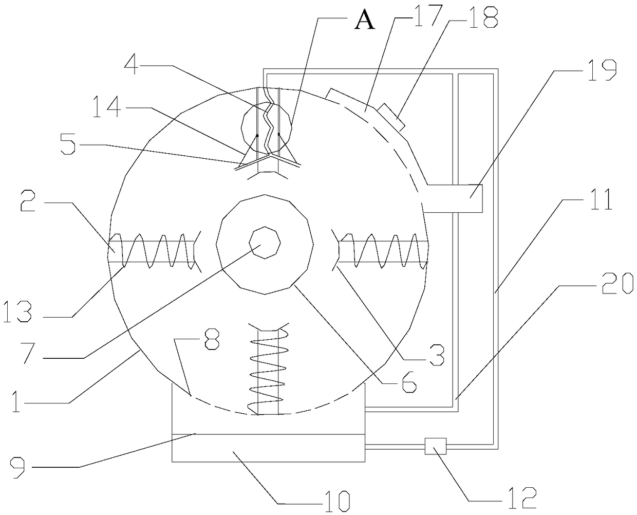 Efficient grinding device for metal bar