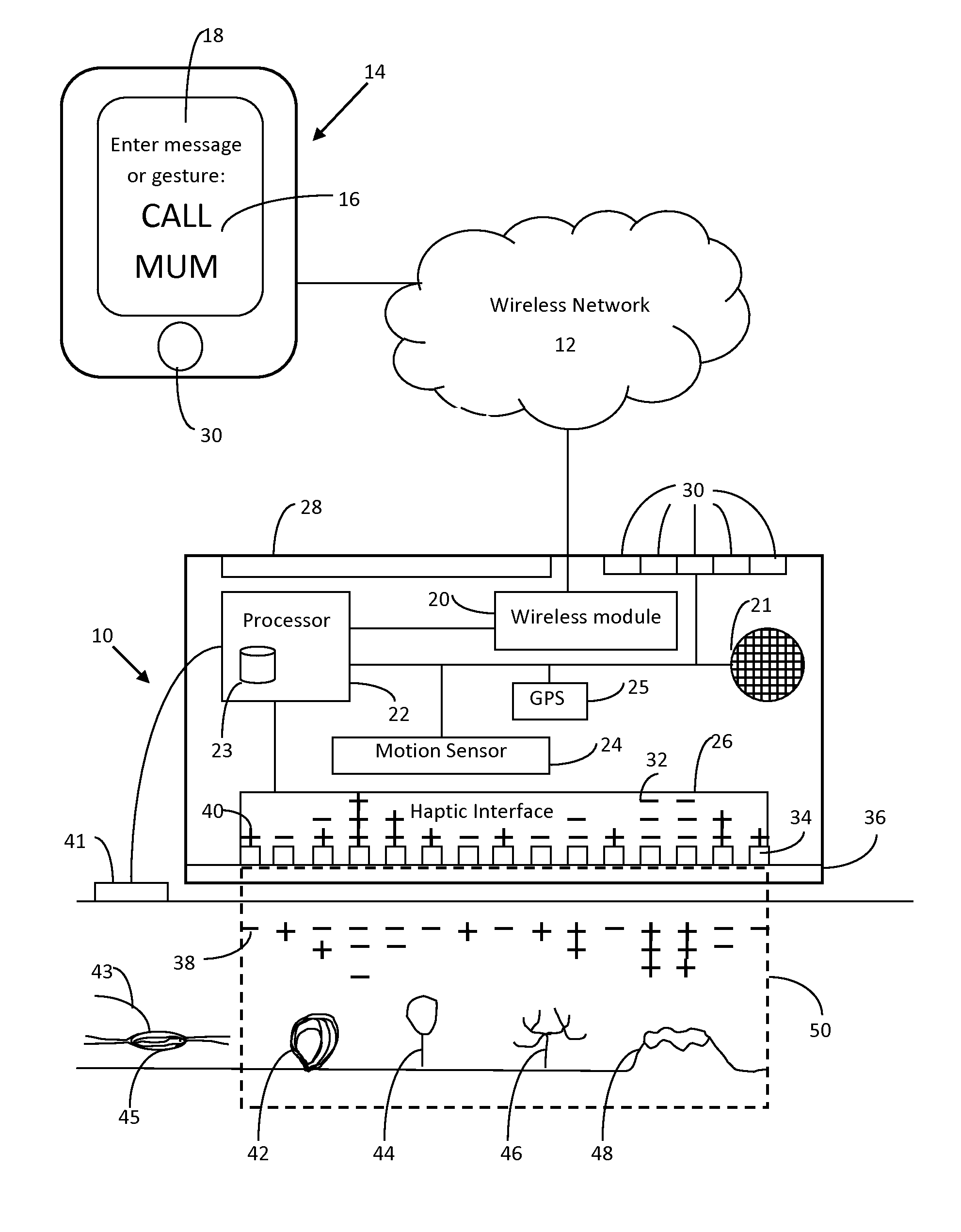 Haptic notification apparatus and method